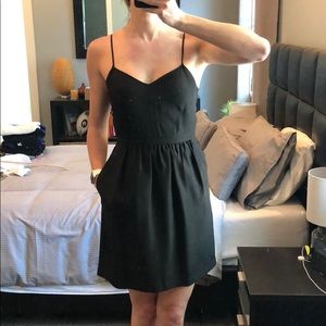 Spaghetti strap dress with pockets